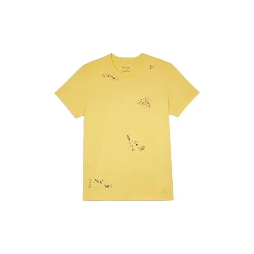 COACH T-Shirts Men Yellow