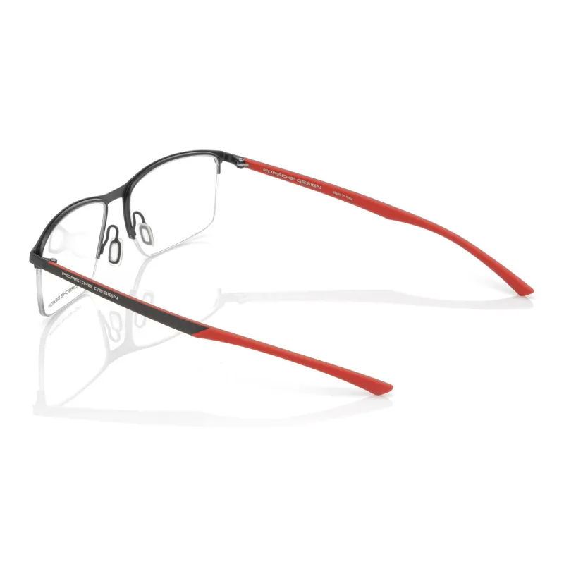 PORSCHE DESIGN Stainless Steel Carbon Fiber Rectangular Eyeglass Frames Unisex-4