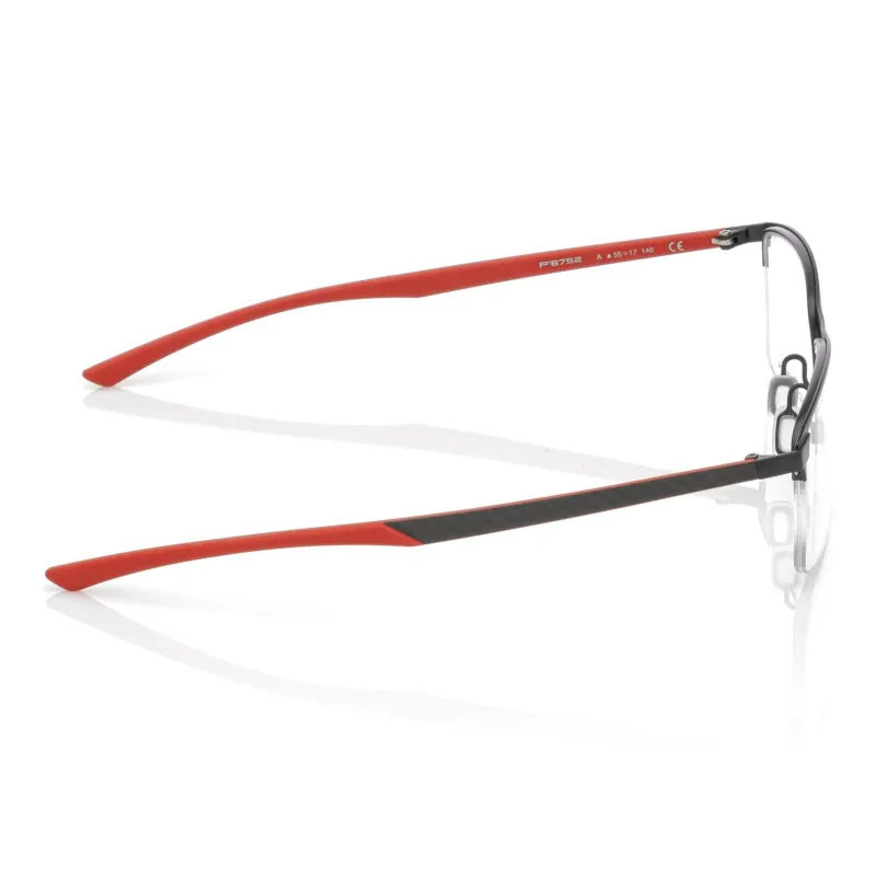 PORSCHE DESIGN Stainless Steel Carbon Fiber Rectangular Eyeglass Frames Unisex-2