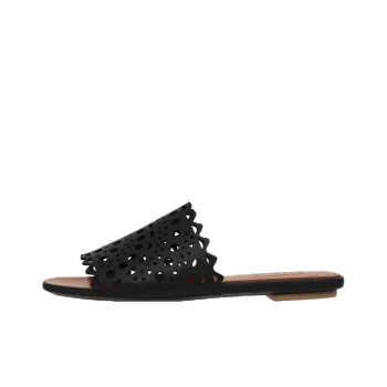 Alaia Slide Slippers Women's Black