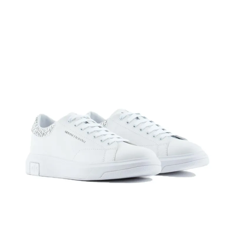 ARMANI EXCHANGEAE Low Top Skateboard Shoes Men's White-1