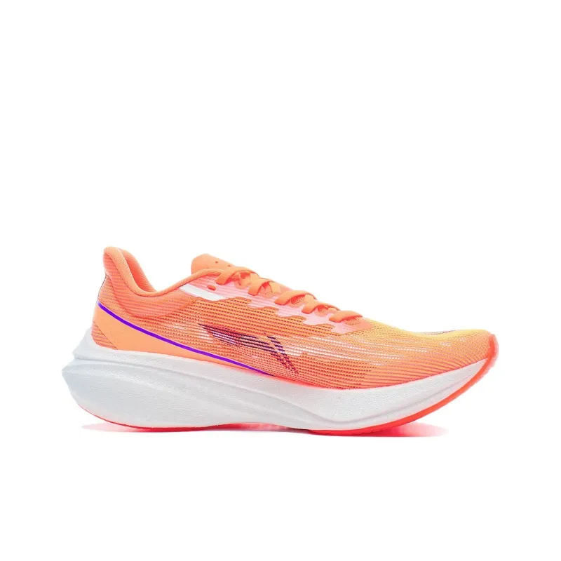 LiNing Feidian 3 Challenger Cushioning Wear-Resistant Low-Top Running Shoes Women's Standard White/Fluorescent Pink-1