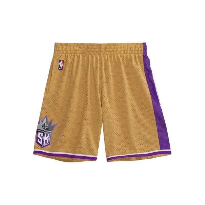 Mitchell & Ness Basketball Shorts Men's Gold Child-1