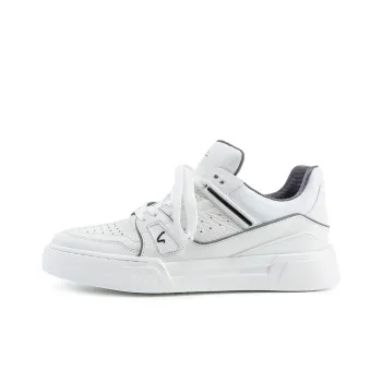 Satchi Breathable Wear Resistant Slip Resistant Low Top Skateboard Shoes Men's White