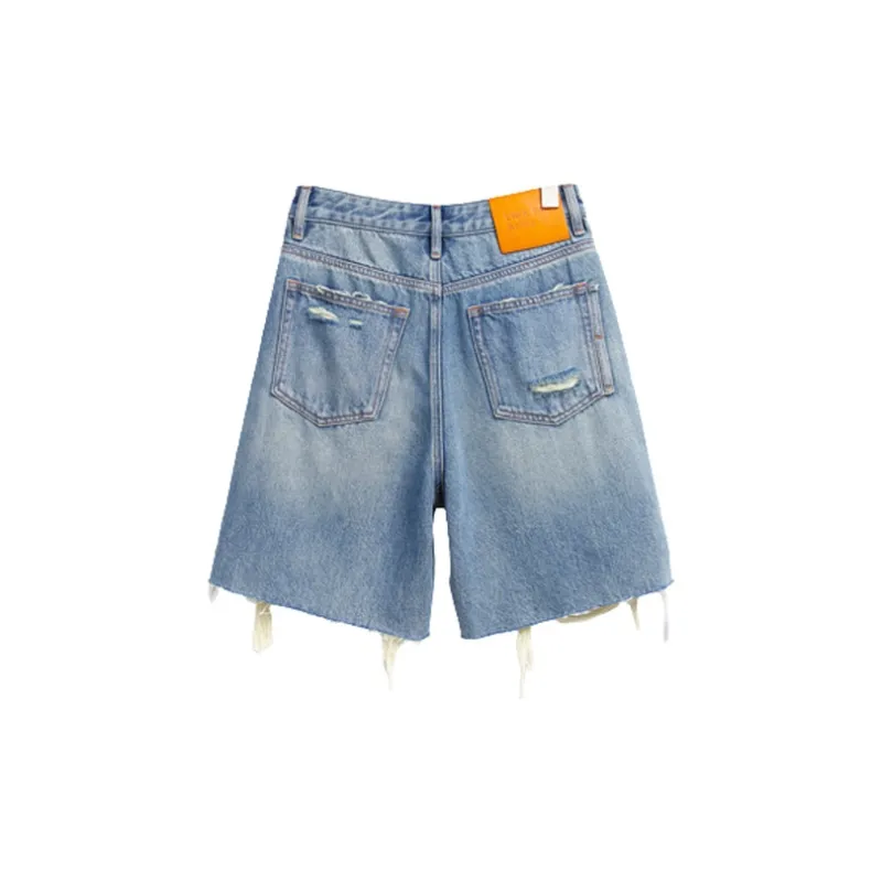 Ran and pure Denim Shorts Women's Blue-1
