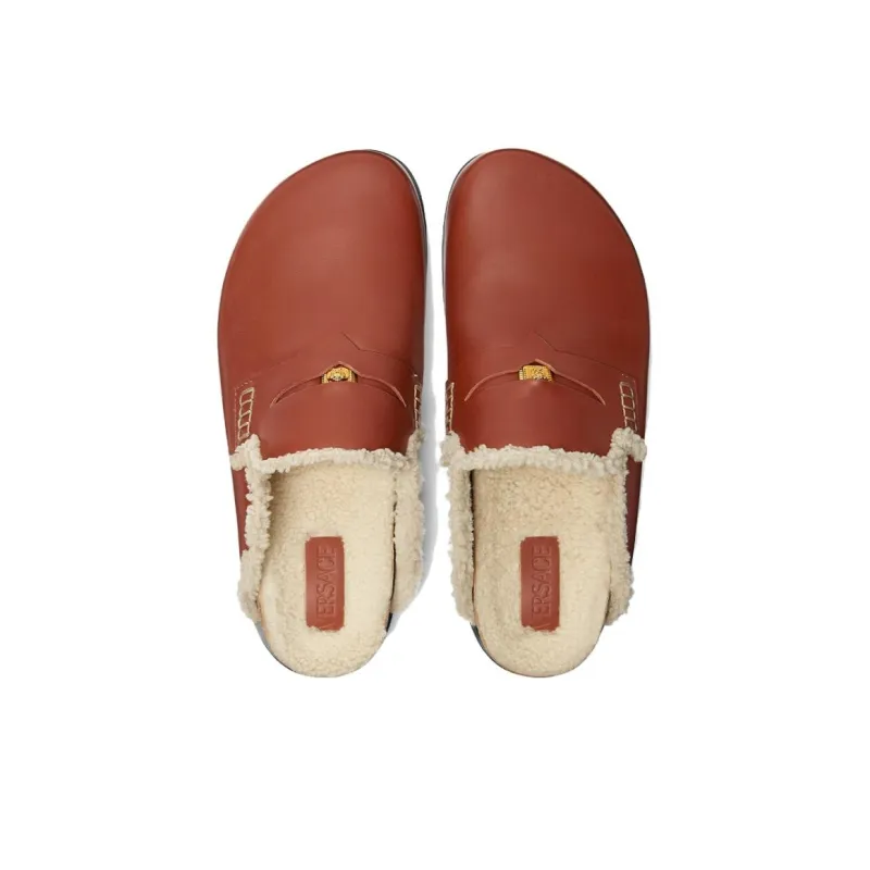 VERSACE Medusa Leather Mules-3