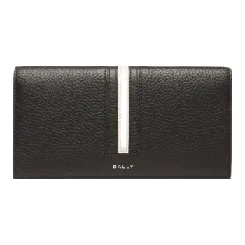 BALLY Cow Leather Coin Purse Wallet Men's Black