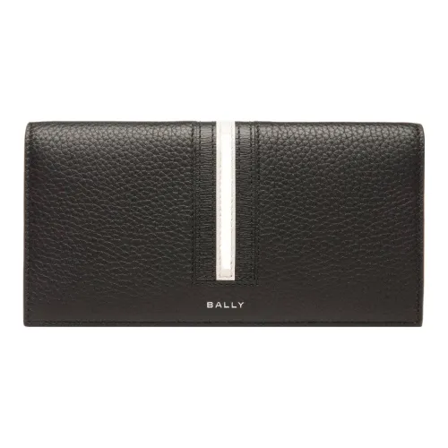 BALLY Cow Leather Coin Purse Wallet Men's Black