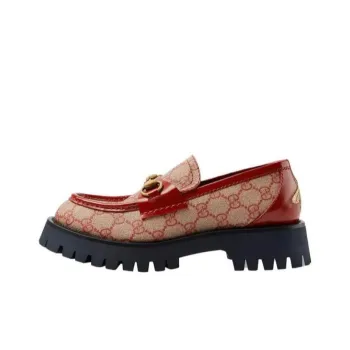 GUCCI GG Horsebit Lug Loafers