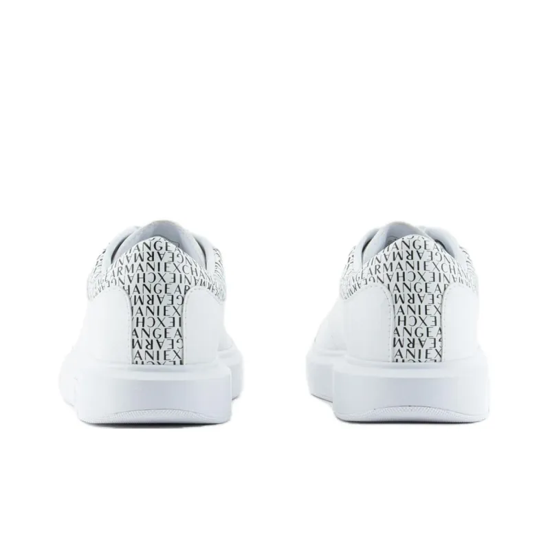ARMANI EXCHANGEAE Low Top Skateboard Shoes Men's White-3