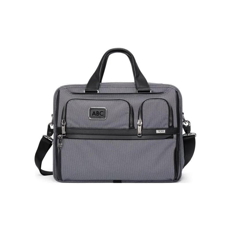 TUMI Fabric Handbag Shoulder Bag Crossbody Bag Briefcases Regular Men's Gray-0