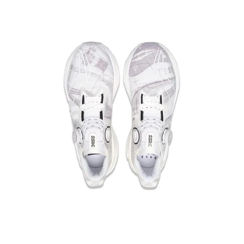 LiNing Jueying 2 Cushioned Slip Resistant Low Top GCU Running Shoes Unisex White-4