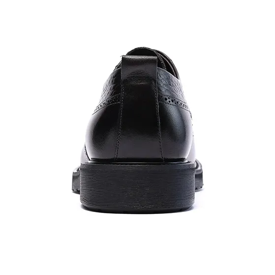 LAORENTOU Dress Shoes Men Low Top Black/Brown-9