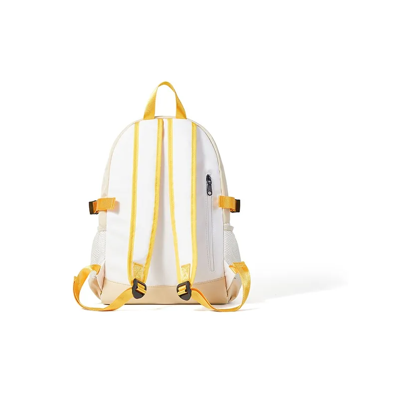 Sound For Life Nylon Fabric Backpack Large Size Women's Ecru/Apricot-9