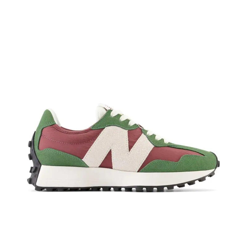 New Balance 327 Dark Green Red Women's-1