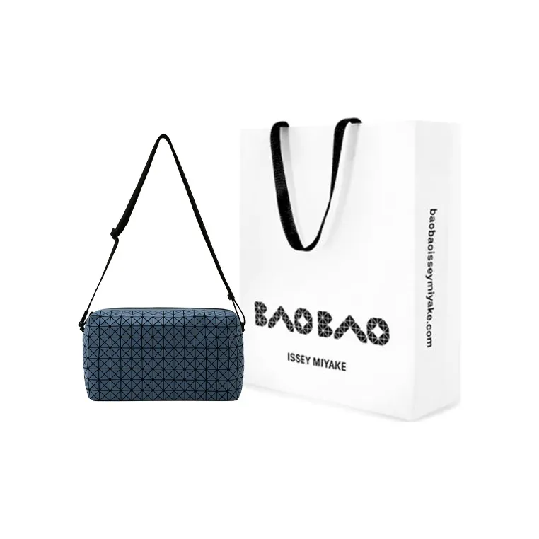 ISSEY MIYAKE Saddle Cotton Camera Bag Crossbody Bag Unisex Blue-6