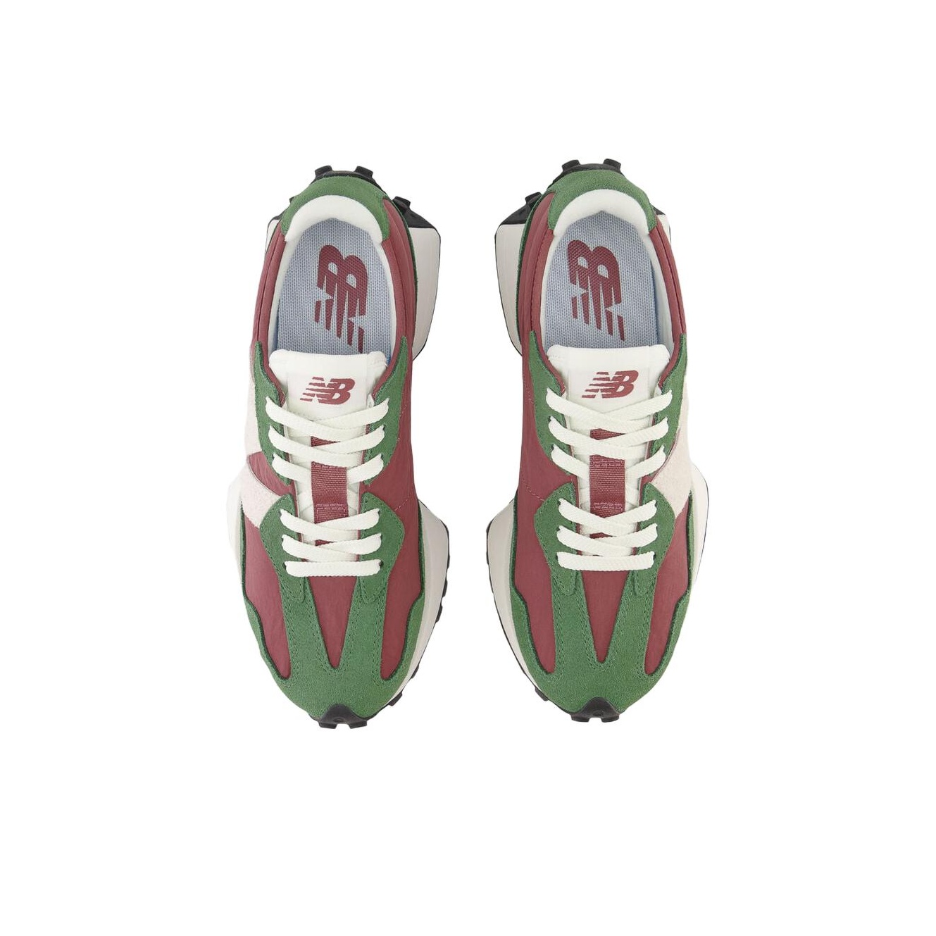 New Balance 327 Dark Green Red Women's Standard (B) US W 5