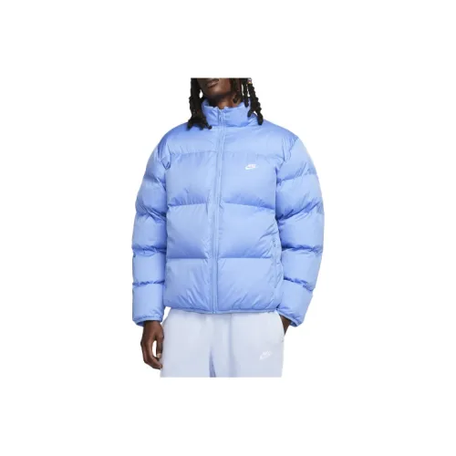 Nike Puffer Jackets Men Blue