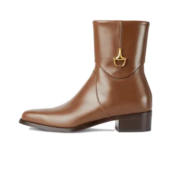GUCCI Ankle Boots Men Brown
