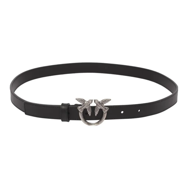 PINKO Love Bird Plaque Buckle Belt-1