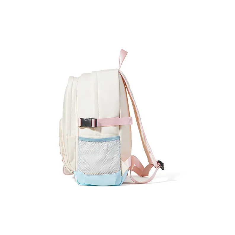 Sound For Life Nylon Fabric Backpack Large Size Women's Ecru/Apricot-1