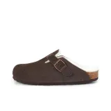 Dark Brown Suede+Wool