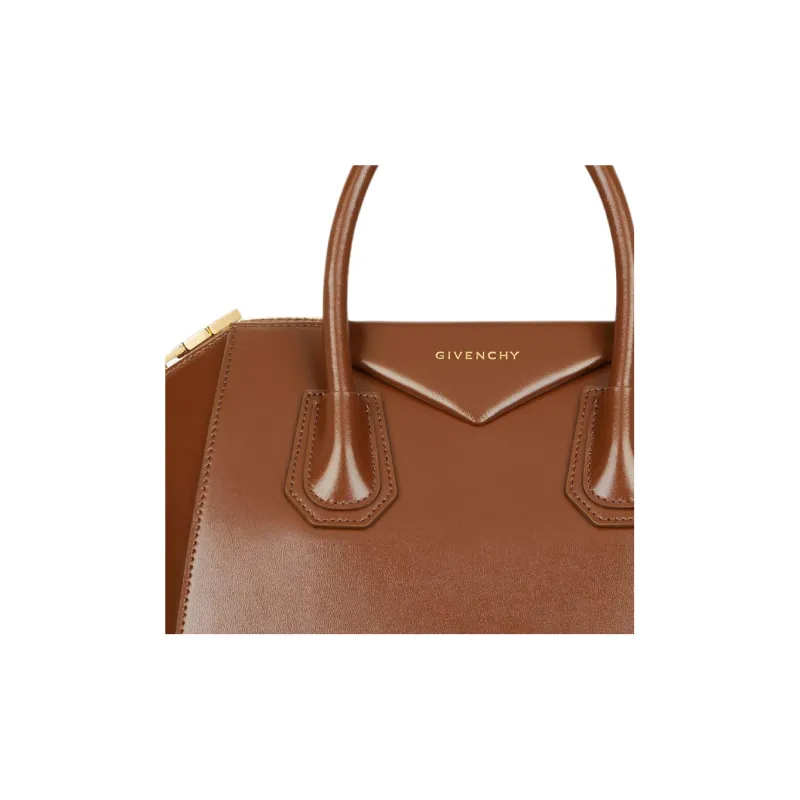 GIVENCHY Antigona Cow Leather Shoulder Bag Crossbody Bag Handbag Small Size Women's Walnut Brown-3