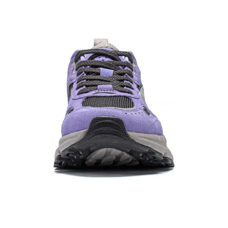 LiNing Beichen Anti-Slip Wear-Resistant Low-Top Running Shoes Women's Purple Black-3