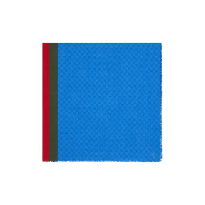 GUCCI Gg Monogrammed Web-Stripe Scarf-1