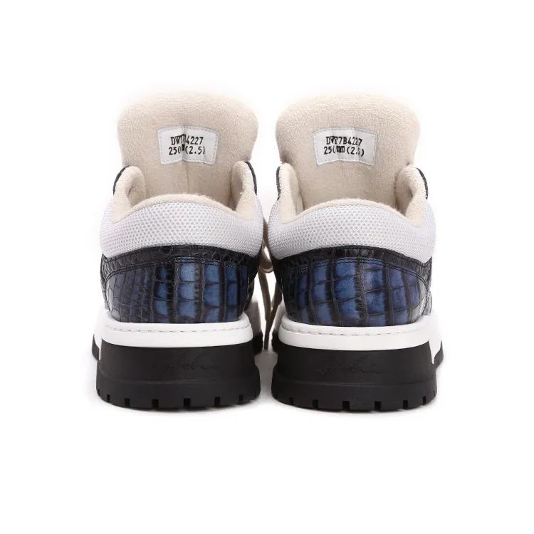 Satchi Low-Top Casual Shoes Men's Blue White 4CM-4