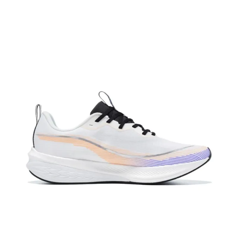 LiNing Red Hare 6 Pro Cushioning, Wear Resistant Low Top Sprint Running Shoes Men's White-1