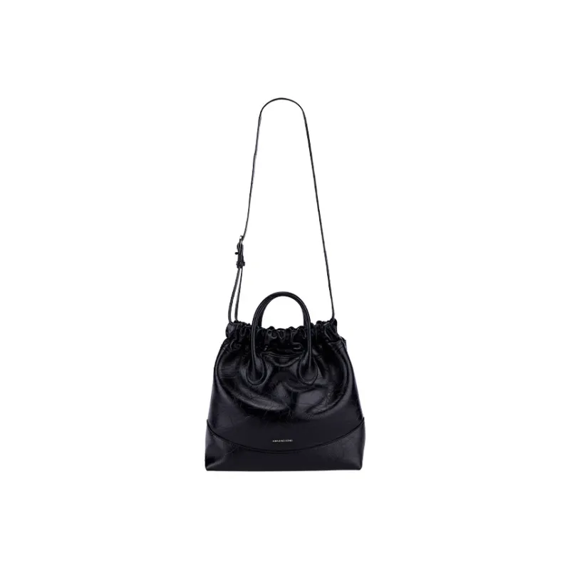 AMAZING SONG Stray Bag Series Cow Leather Tote Bag, Shopping Bag, Handbag, Crossbody Bag Tubas Women's Black/White-4
