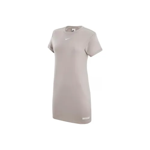 Nike Short-Sleeved Dresses Women's University Gray/White