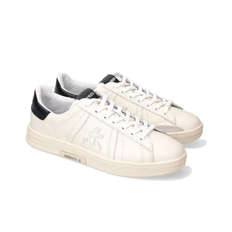 PREMIATA Russel Low-Top Skateboard Shoes 3cm Men's White-3