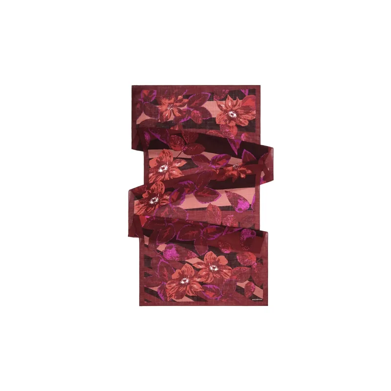 MARJAKURKI Red Scarf Earthy Tone Greeting Card Elegant And Intellectual Women's-3