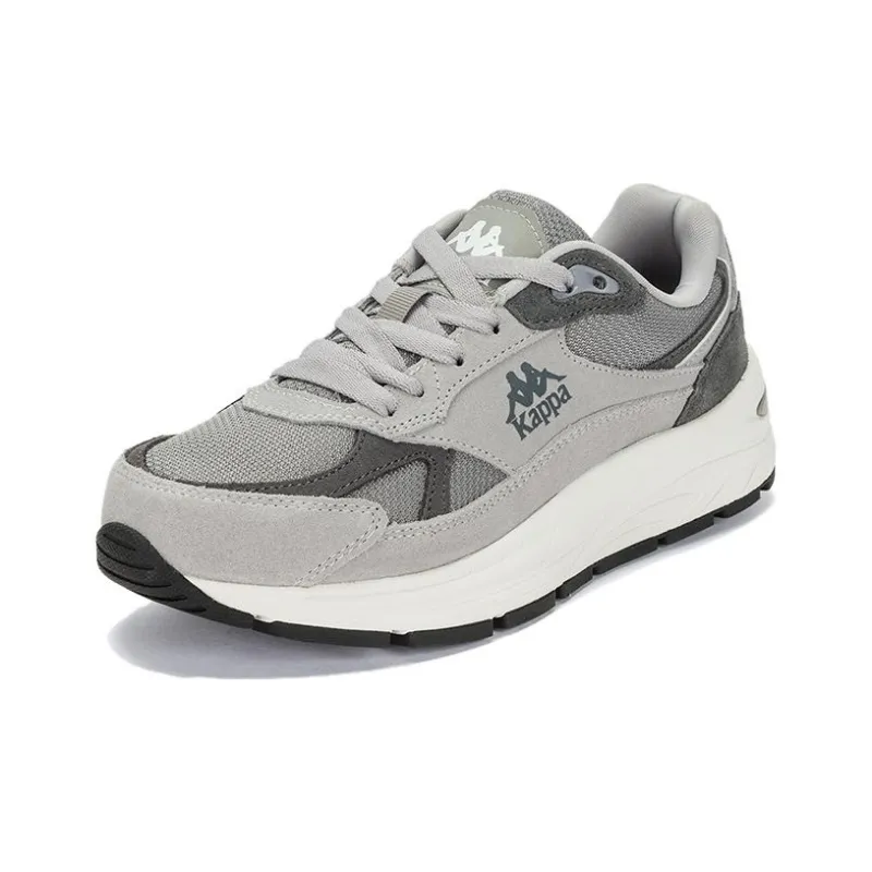 Kappa Cushioning Wear Resistant Low Top Casual Shoes Unisex Gray-2