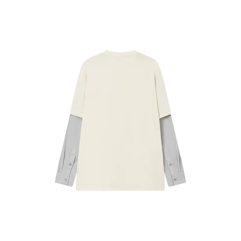 Caver&Hunter SS23 Mock Two Piece Long Sleeved T Shirt Unisex-7