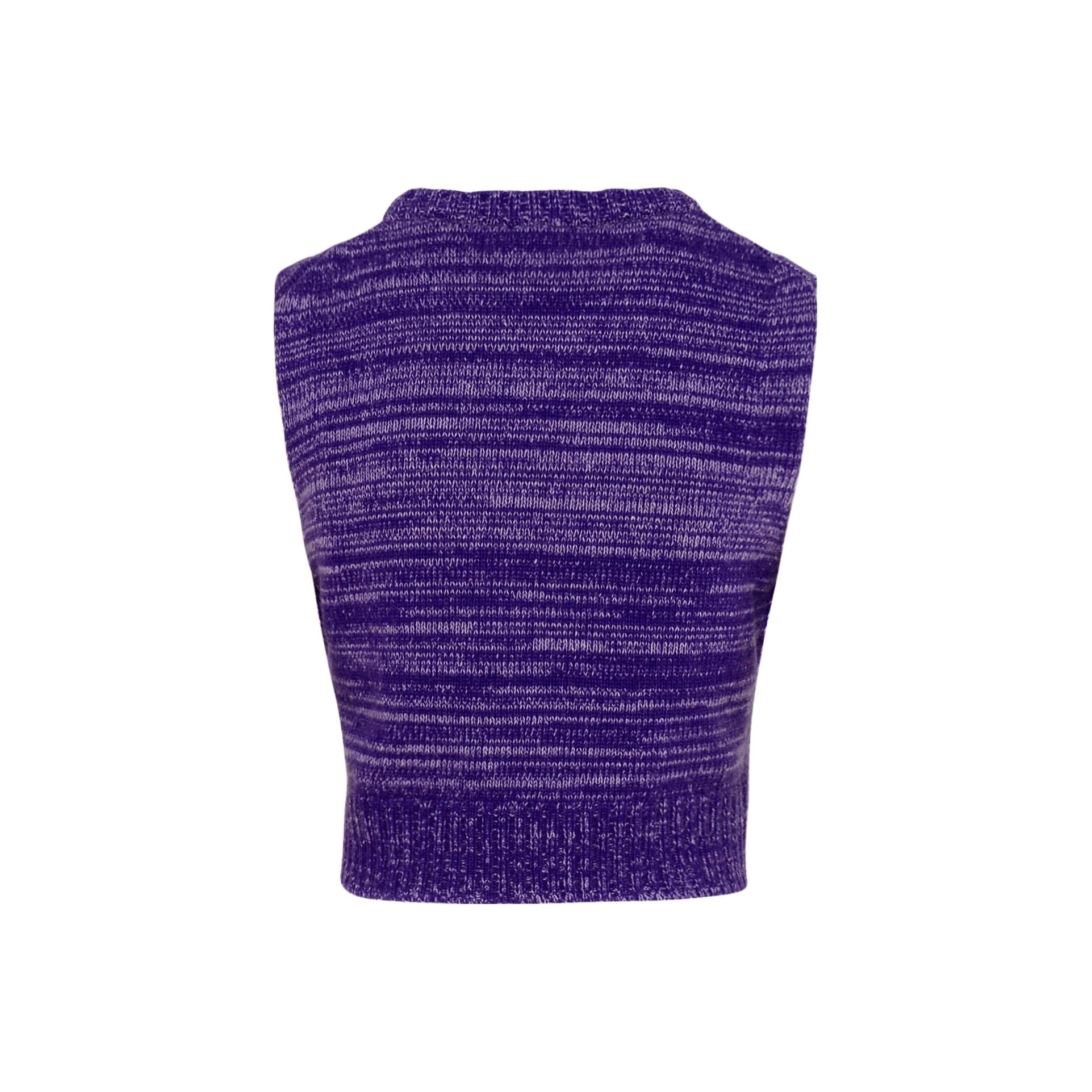 GANNI パープルグラフィックベスト GANNI Graphic Cropped Vest 'Purple' - POIZON