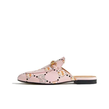 GUCCI Princetown Wrap-toe Slippers Women's Light Pink