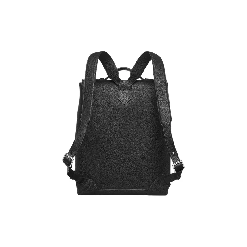 HERMES Maurice Bullock Leather Backpack Regular Men's 89 Noir Black-2