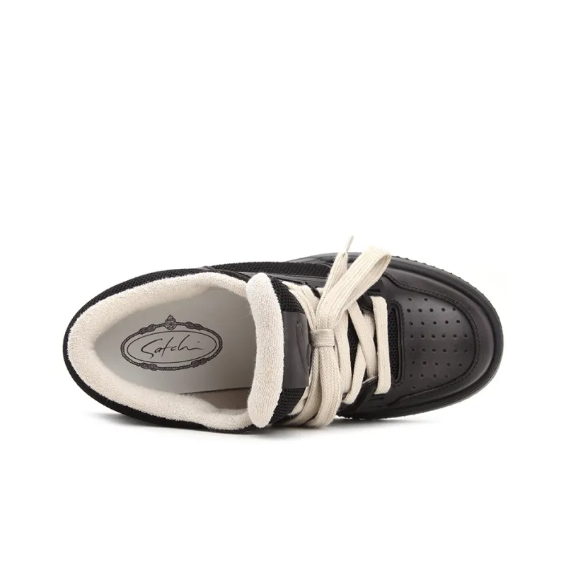 Satchi Low-Top Casual Shoes Men's Gray 4CM-3