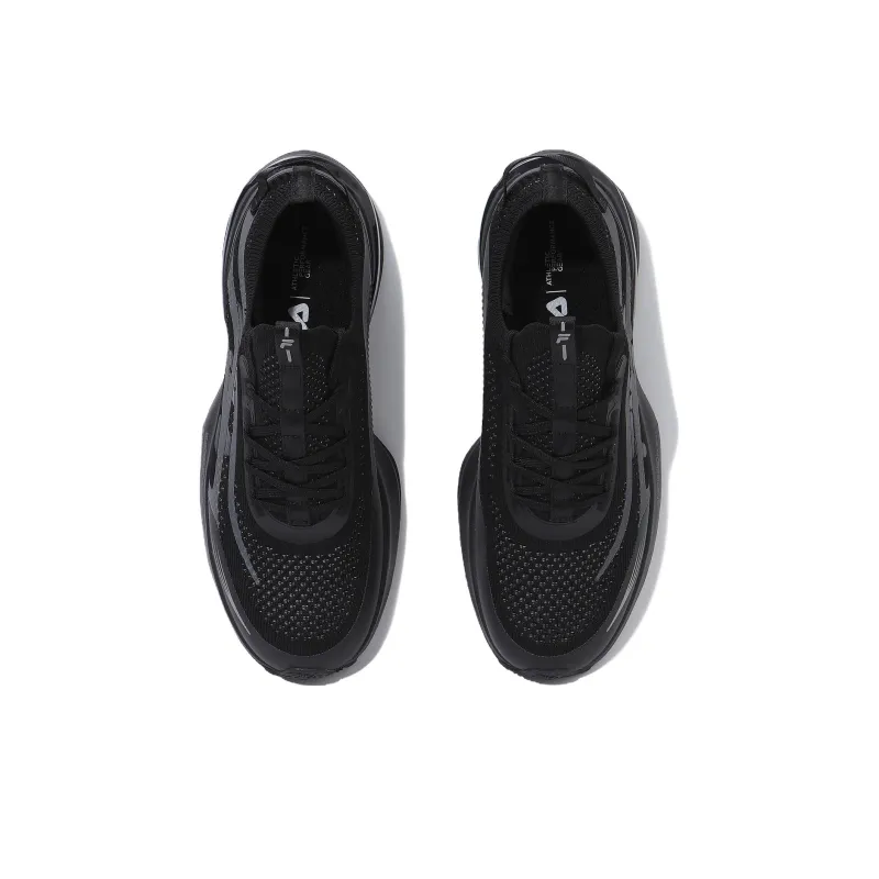 FILA Cushioning Slip Resistant Low Top Casual Running Shoes Unisex Black-3