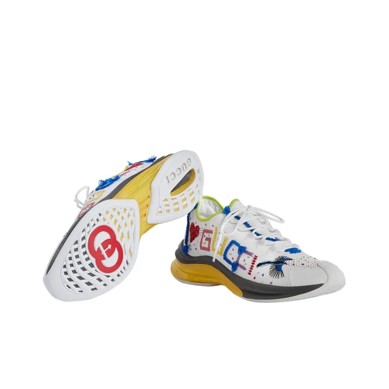 GUCCI Run Sneakers White-4