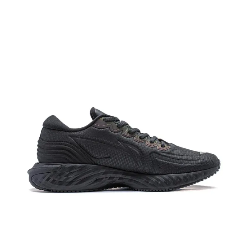 LiNing Cloud Shield Cushioning Reflective Rebound Low Top Running Shoes Men's Black-1