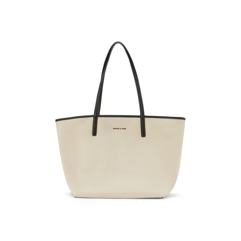 CHARLES&KEITH Fabric Charles & Keith Bag, Tote Bag, Shopping Bag, Shoulder Bag Women's Multicolor-9