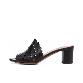 Alaia Slide Slippers Women's Black