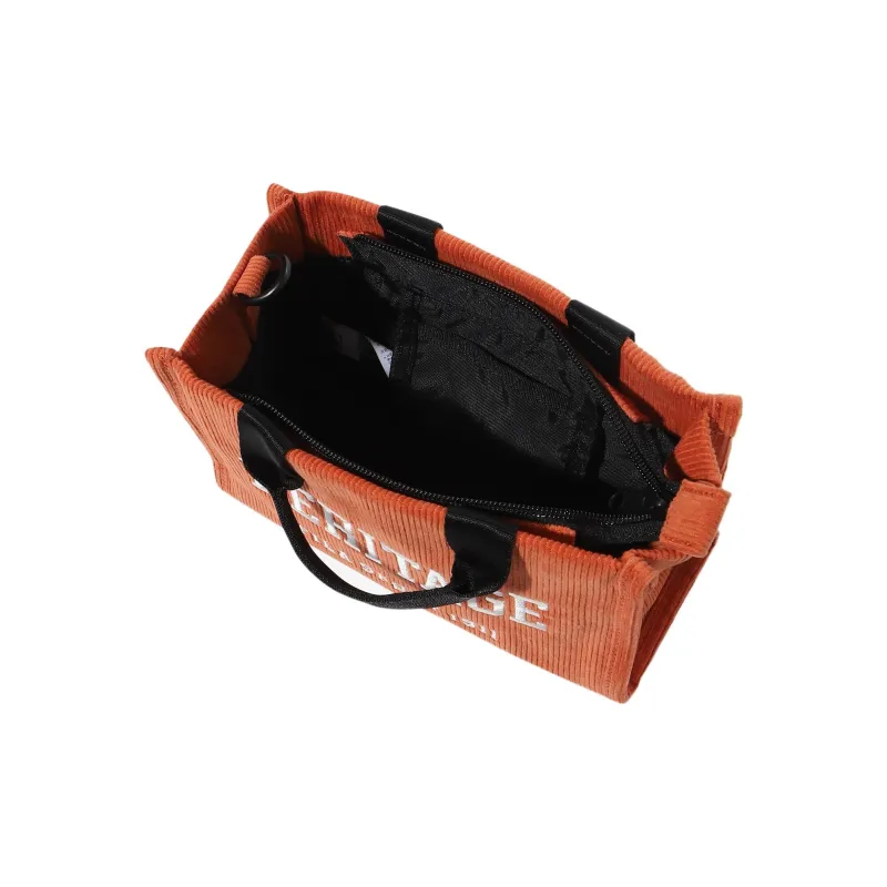 FILA Heritage Nylon Tote Bag Shopping Bag Shoulder Bag Crossbody Bag Handbag Mini Women's Orange-2