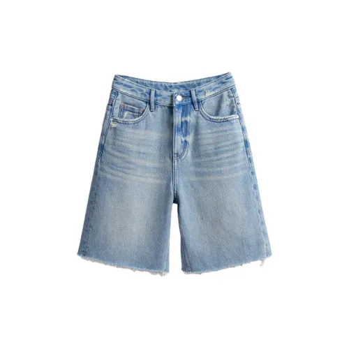 Ran and pure Denim Shorts Women's Light Blue