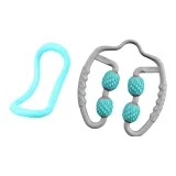 Blue Backless Yoga Hoops+Sky Blue Leg Shaper