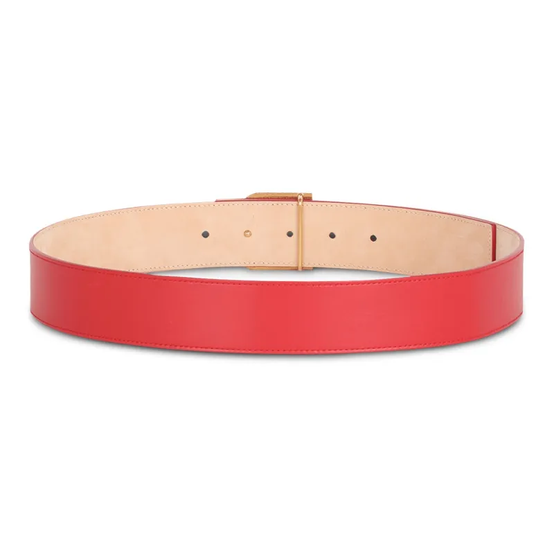 BALMAIN B-Belt Logo-buckle Leather Belt-1